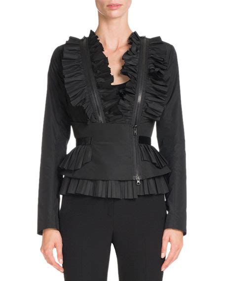 Givenchy Ruffled Taffeta Zip